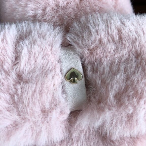 Kate Spade Josie Pink Faux Fur Slippers - Picture 6 of 16